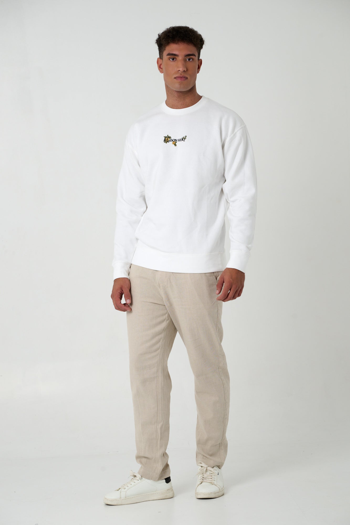 MAISAN SIDQ Suéter Blanco Tejido