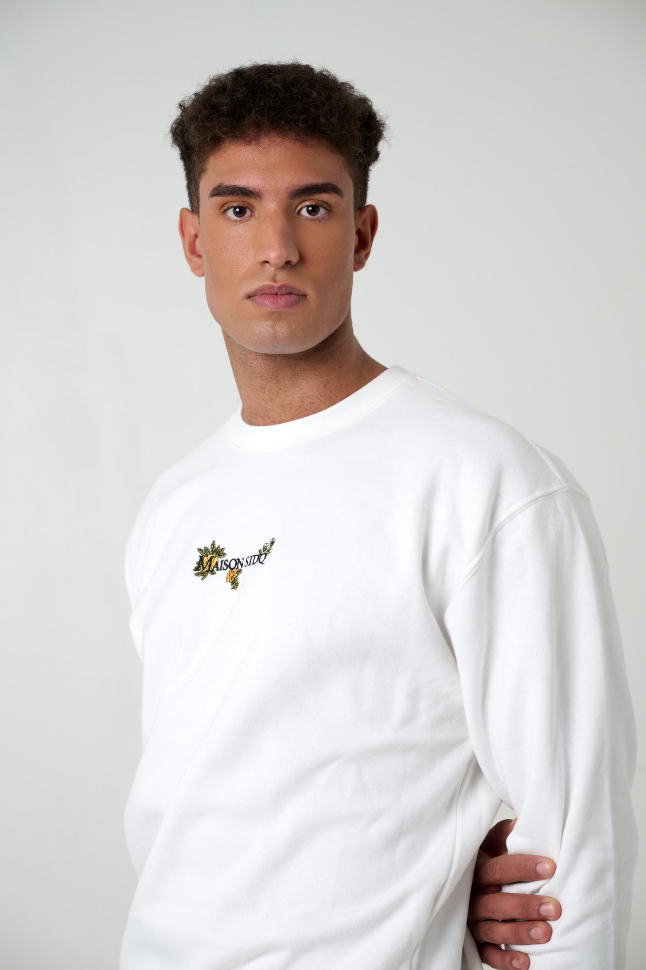 MAISAN SIDQ Suéter Blanco Tejido