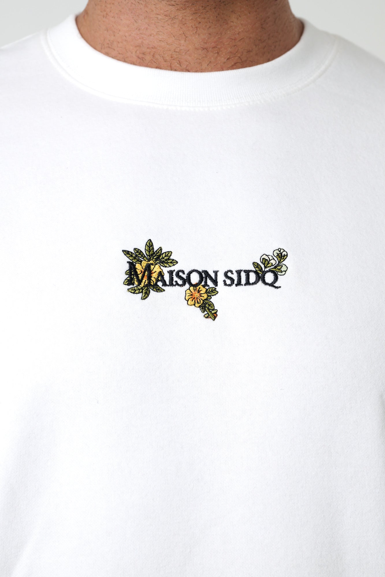 MAISAN SIDQ Suéter Blanco Tejido